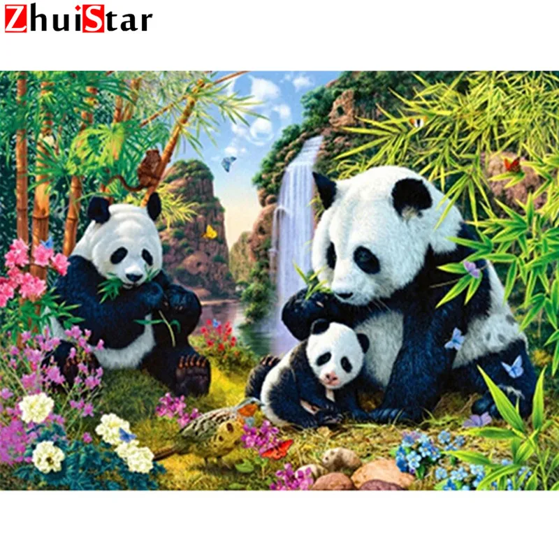 5D DIY diamond embroidery panda family diamond painting Cross Stitch full square drill Rhinestone Decoration
5D DIY diamond embroidery panda family diamond painting Cross Stitch full square drill Rhinestone Decoration