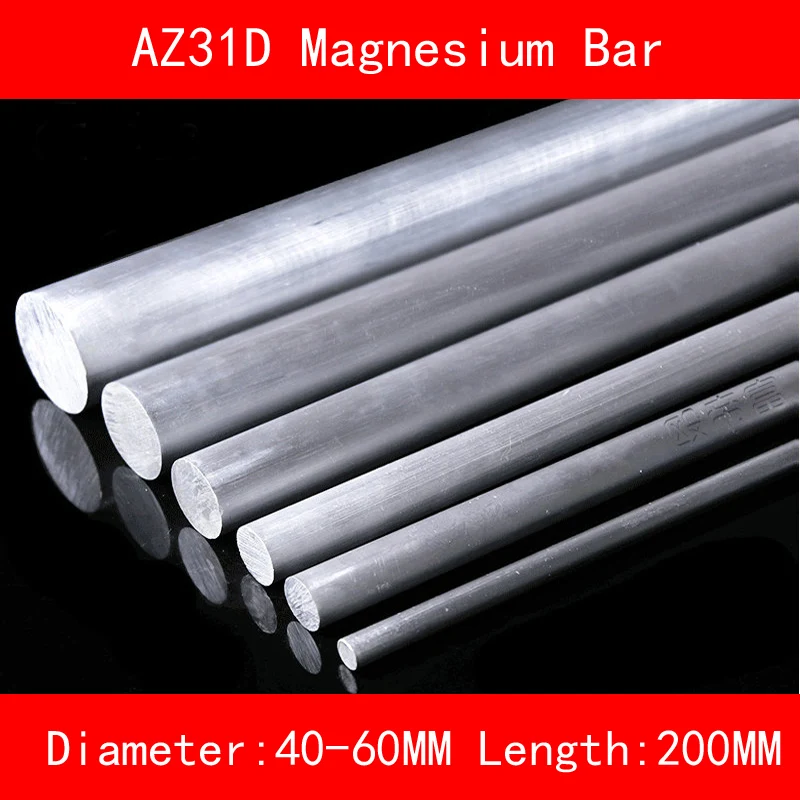 Diameter 40mm 50mm 60mm Length 200mm AZ31D Magnesium Bar Mg Metal rod for DIY Lab Industrial
Diameter 40mm 50mm 60mm Length 200mm AZ31D Magnesium Bar Mg Metal rod for DIY Lab Industrial