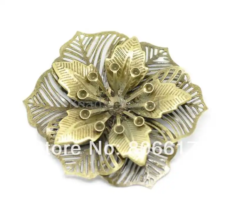 Best Quality 10 Pcs Bronze Tone Filigree Flower Wraps Connector Embellishments Jewelry Findings 55x48mm(W03512)
Best Quality 10 Pcs Bronze Tone Filigree Flower Wraps Connector Embellishments Jewelry Findings 55x48mm(W03512)