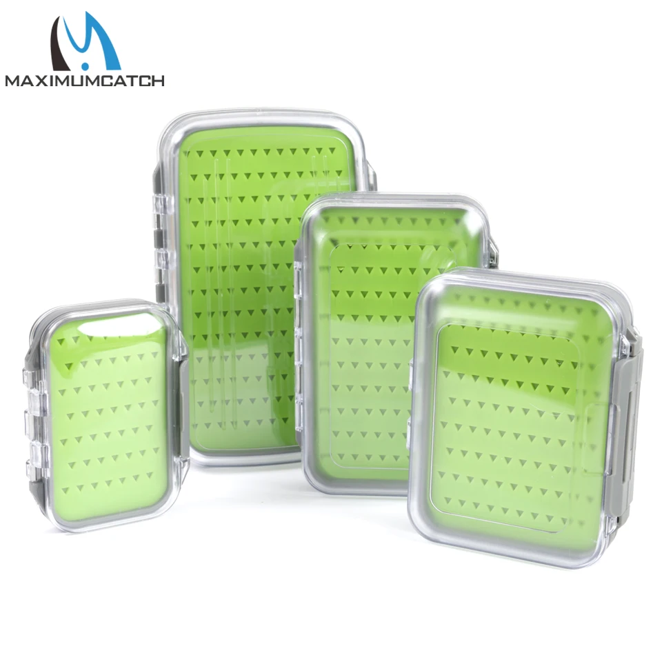 

Maximumcatch Fly Fishing Box Easy-Grip Silicone Insert Tackle Boxes Double Side Clear Lid