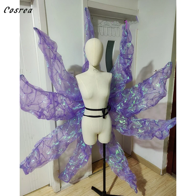 Game LOL KDA Ahri Tails Idol Singer New Skin Cosplay Blue Pink Purple Light Tails Shiny Nine-Tailed Fox Ahri Anime Props Party
Game LOL KDA Ahri Tails Idol Singer New Skin Cosplay Blue Pink Purple Light Tails Shiny Nine-Tailed Fox Ahri Anime Props Party