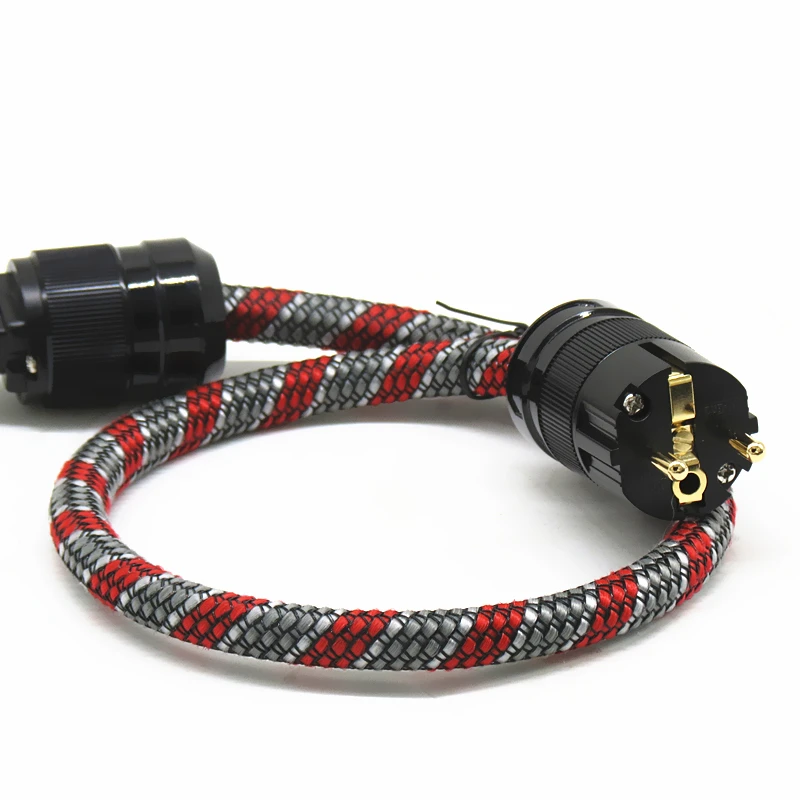 Hi End SCHUKO 5N Copper OFC Power Cable Gold plated EU power plug cable hifi power cord cable for DVD CD AMP
Hi End SCHUKO 5N Copper OFC Power Cable Gold plated EU power plug cable hifi power cord cable for DVD CD AMP