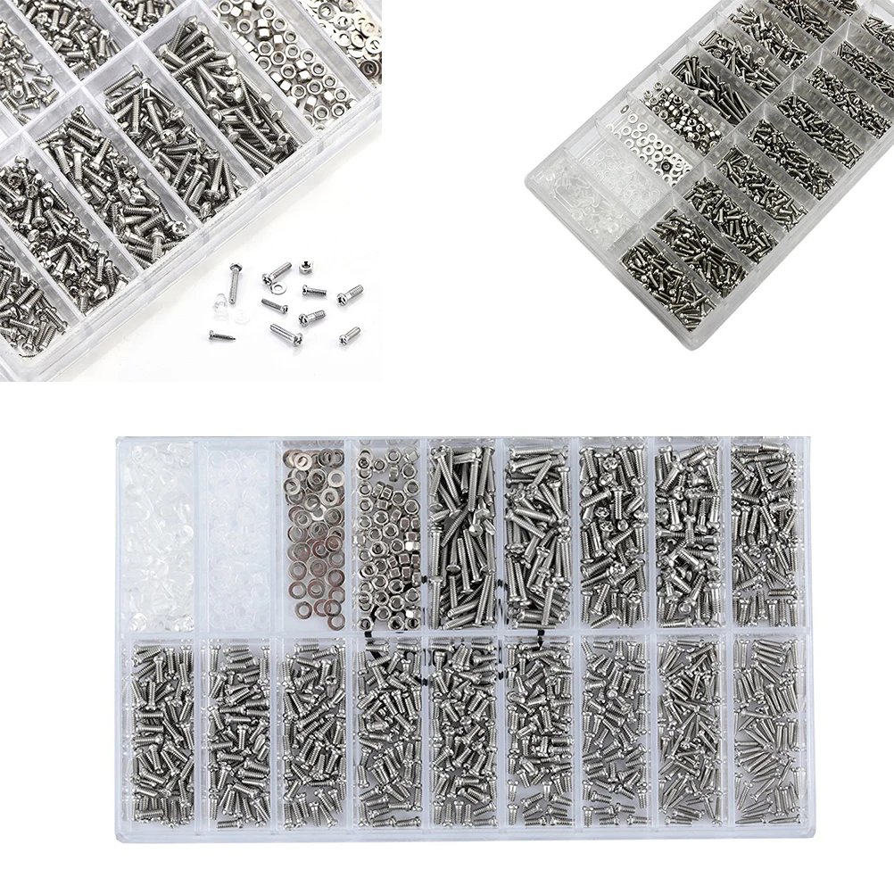1000Pcs Eyeglass Clock Tiny Screws Nut Assortment Repair Tool Kit Set with Tweezer Micro Screwdriver
1000Pcs Eyeglass Clock Tiny Screws Nut Assortment Repair Tool Kit Set with Tweezer Micro Screwdriver
