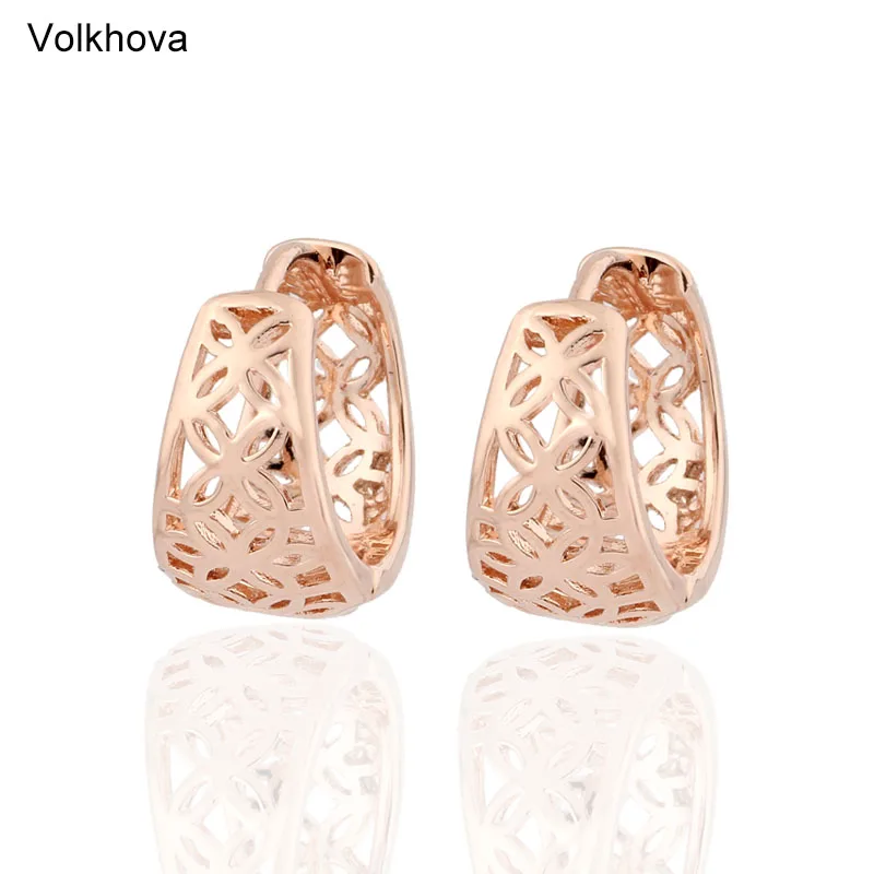 Женские круглые серьги кольца Volkhova Винтажные золотого цвета ювелирные