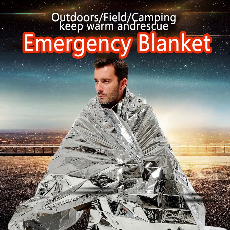 Outdoor Water Proof Emergency Survival Rescue Blanket Foil Thermal Space First Aid Sliver Rescue Curtain Military Blanket
Outdoor Water Proof Emergency Survival Rescue Blanket Foil Thermal Space First Aid Sliver Rescue Curtain Military Blanket