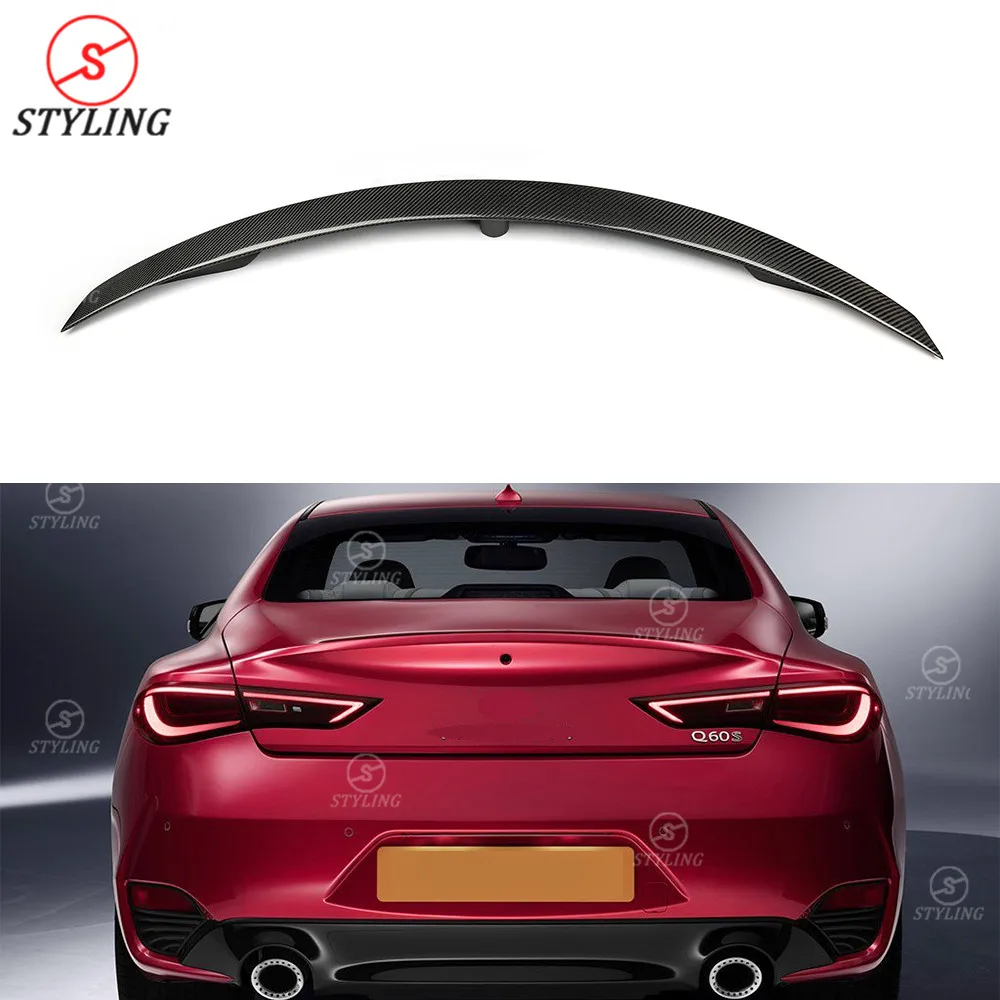 Q60 Carbon Spoiler ORIGINAL Style For Infiniti Q50S Carbon Fiber rear spoiler Rear Bumper trunk wing 2016 2017 2018 2019
Q60 Carbon Spoiler ORIGINAL Style For Infiniti Q50S Carbon Fiber rear spoiler Rear Bumper trunk wing 2016 2017 2018 2019