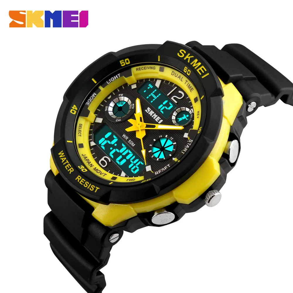 Новый S шок Мода Для спортивные часы мужские skmei аналоговые кварцевые цифровые