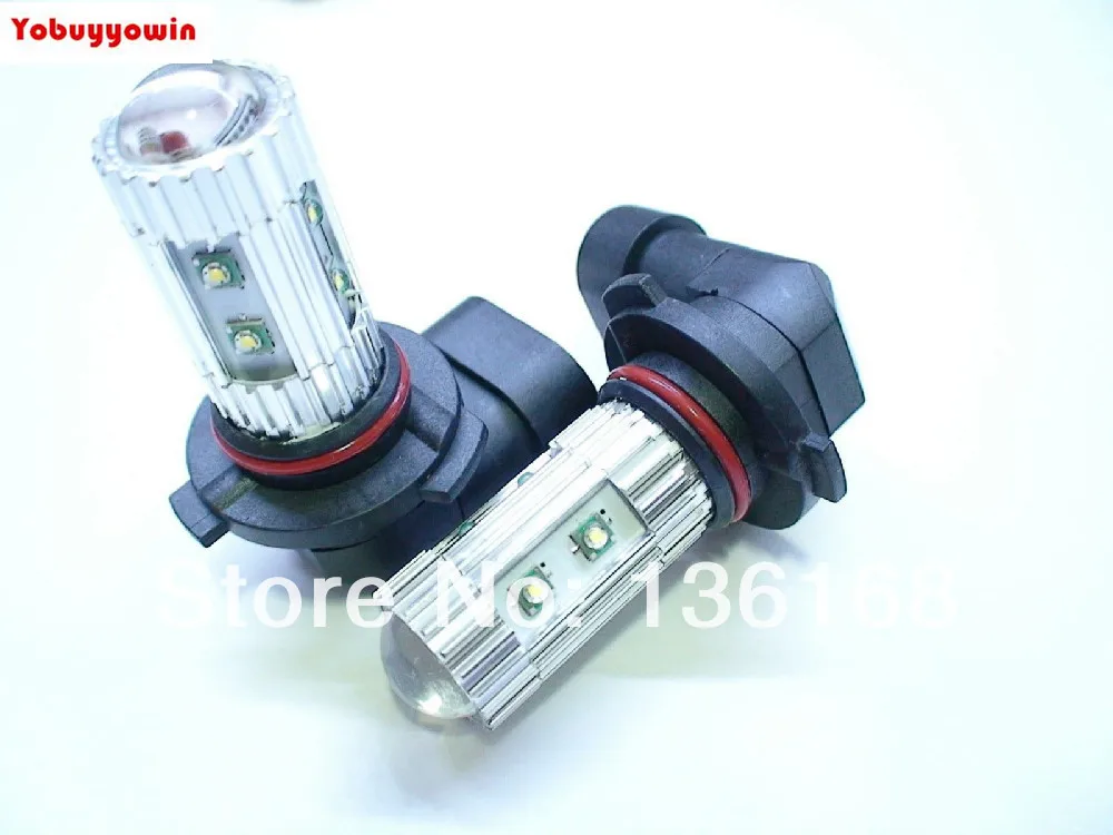 

Free Shipping 2 Pcs TWO Amber Orange 50W High Power 9005 HB3 10x Cree XP-E Chips LED Fog Light bulbs