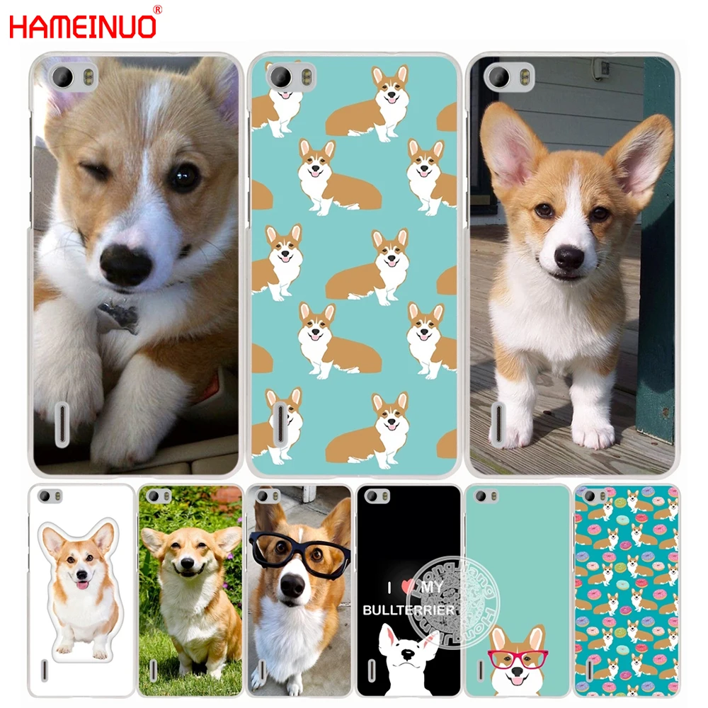 Фото HAMEINUO pembroke валлийский корги щенки сотовый телефон чехол для huawei honor 3C 4A 4X 4C 5X 6 7 8 Y3 Y5