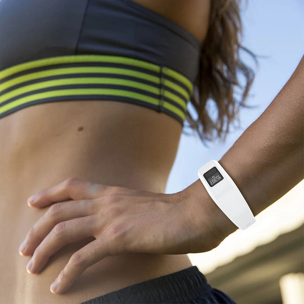 Силиконовый ремешок для часов сменный Браслет Garmin Vivofit 3 наручных мягкий