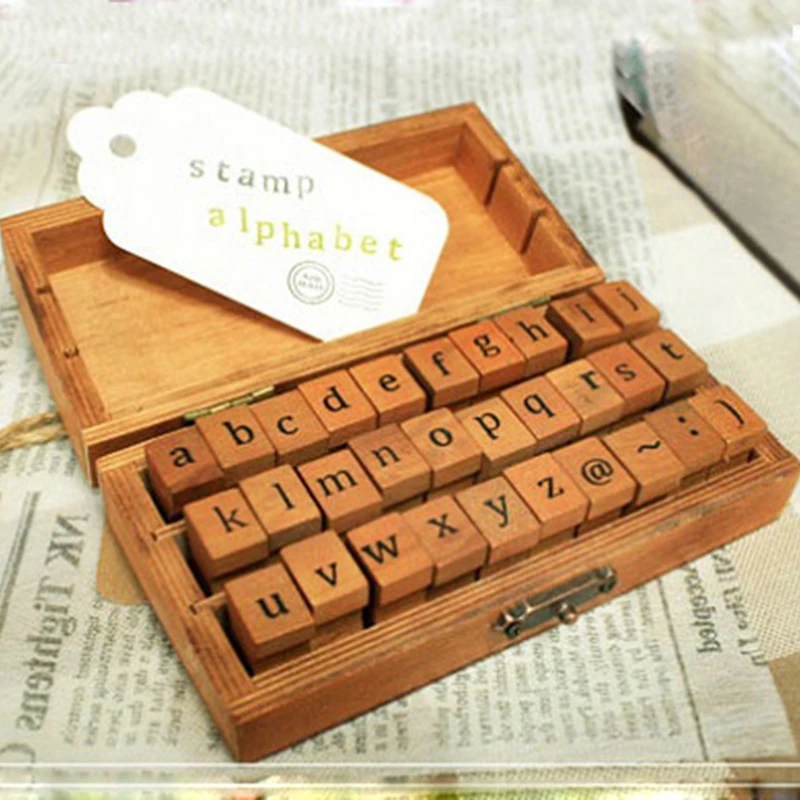 30pcs/box Vintage alphabet decoration stamp DIY wooden rubber stamps for scrapbooking stationery scrapbooking standard stamp
30pcs/box Vintage alphabet decoration stamp DIY wooden rubber stamps for scrapbooking stationery scrapbooking standard stamp