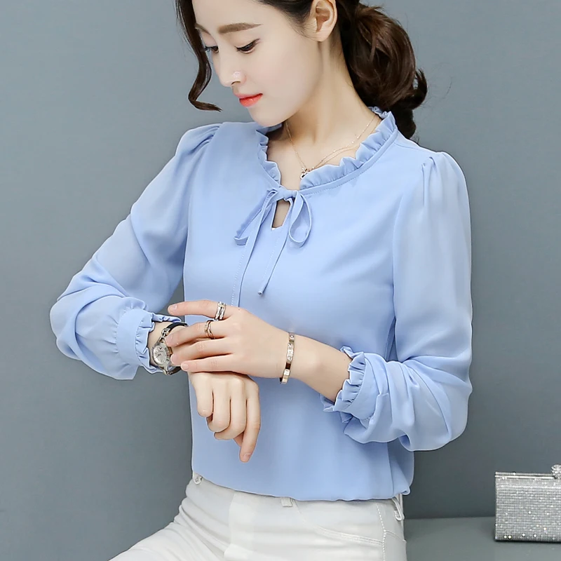 2018 Spring Women Chiffon Tops Plus Size Female Fashion Shirts Pink White Shirt Stand Neck Puff Long Sleeve Loose Blouses tops
2018 Spring Women Chiffon Tops Plus Size Female Fashion Shirts Pink White Shirt Stand Neck Puff Long Sleeve Loose Blouses tops