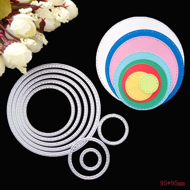 8pcs Professional Round Circle Metal Cutting Dies Scrapbooking Album Decoration Craft Die Cutting Embossing Supplies
8pcs Professional Round Circle Metal Cutting Dies Scrapbooking Album Decoration Craft Die Cutting Embossing Supplies
