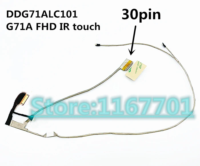 Laptop/Notebook LCD/LED/LVDS Cable for HP Pavilion 14-BK 14-BK052SA 14-BK064NA G71A HD NTS FHD TS 30pin DDG71ALC001 DDG71ALC101
Laptop/Notebook LCD/LED/LVDS Cable for HP Pavilion 14-BK 14-BK052SA 14-BK064NA G71A HD NTS FHD TS 30pin DDG71ALC001 DDG71ALC101
