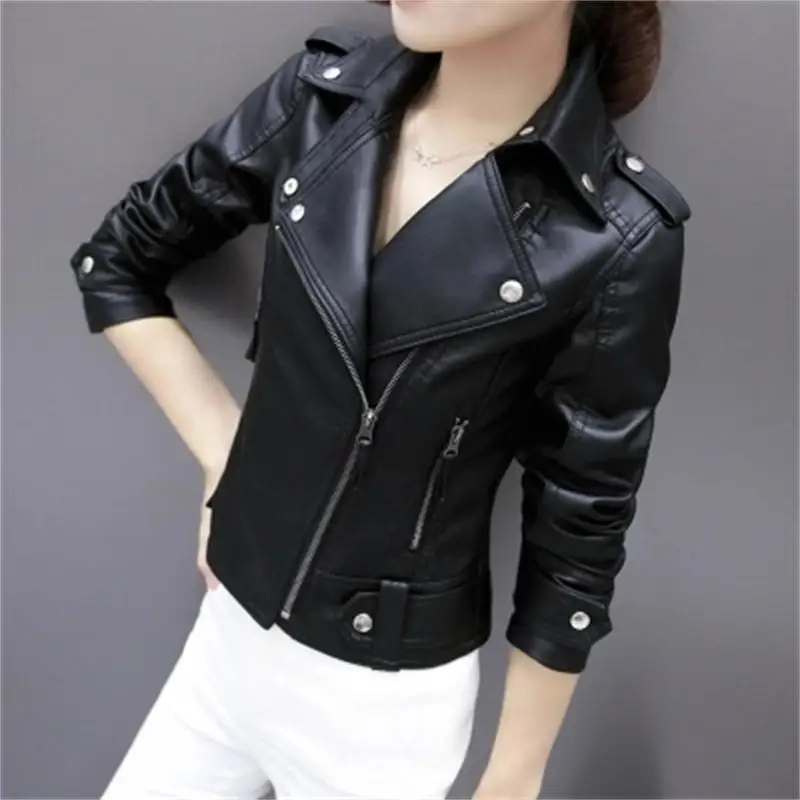 Women jacket Autumn New short female British high waist pu small coat female jacket coat female Outerwear size S-3XL
Women jacket Autumn New short female British high waist pu small coat female jacket coat female Outerwear size S-3XL