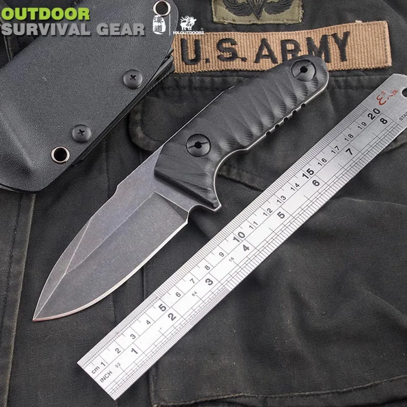 HX OUTDOORS Law enforcers D2 Stainless steel straight knife wilderness survival knife self-defense tool knife High quality
HX OUTDOORS Law enforcers D2 Stainless steel straight knife wilderness survival knife self-defense tool knife High quality