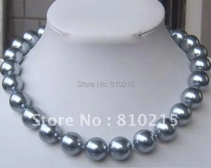 12mm AAA Grey Shell Pearl Necklace 18''inchs round shaper fashion jewelry Wholesale new free shipping NF99
12mm AAA Grey Shell Pearl Necklace 18''inchs round shaper fashion jewelry Wholesale new free shipping NF99