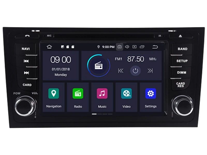 ОС Android 9 0 Автомобильный DVD плеер для автомобиля AUDI A6 S6 RS6 спутниковой навигации 2