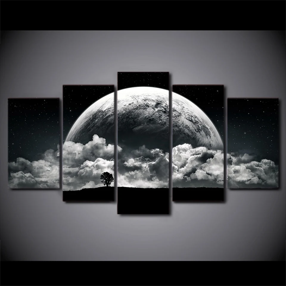 Pictures Home Decoration Modern Wall Art Posters Framework 5 Panel Planet Landscape Living Room HD Cuadros Printed Painting
Pictures Home Decoration Modern Wall Art Posters Framework 5 Panel Planet Landscape Living Room HD Cuadros Printed Painting