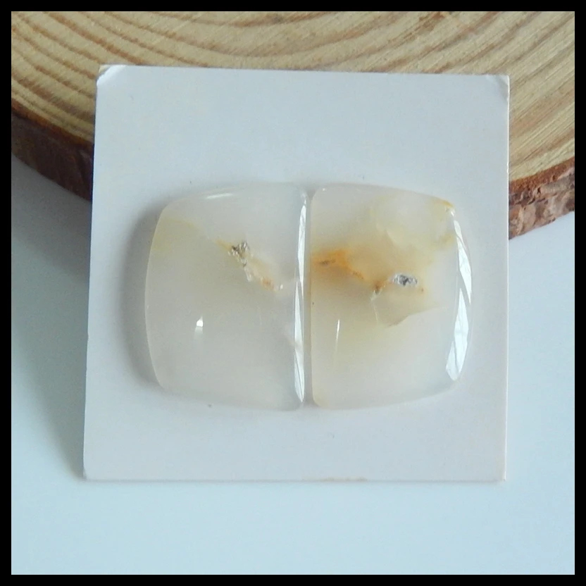 Semi-precious stones Agate earring Cabochons Beads Pair,Fashion Jewelry,Semiprecious stone earrings,22x16x4mm,4.03g
Semi-precious stones Agate earring Cabochons Beads Pair,Fashion Jewelry,Semiprecious stone earrings,22x16x4mm,4.03g