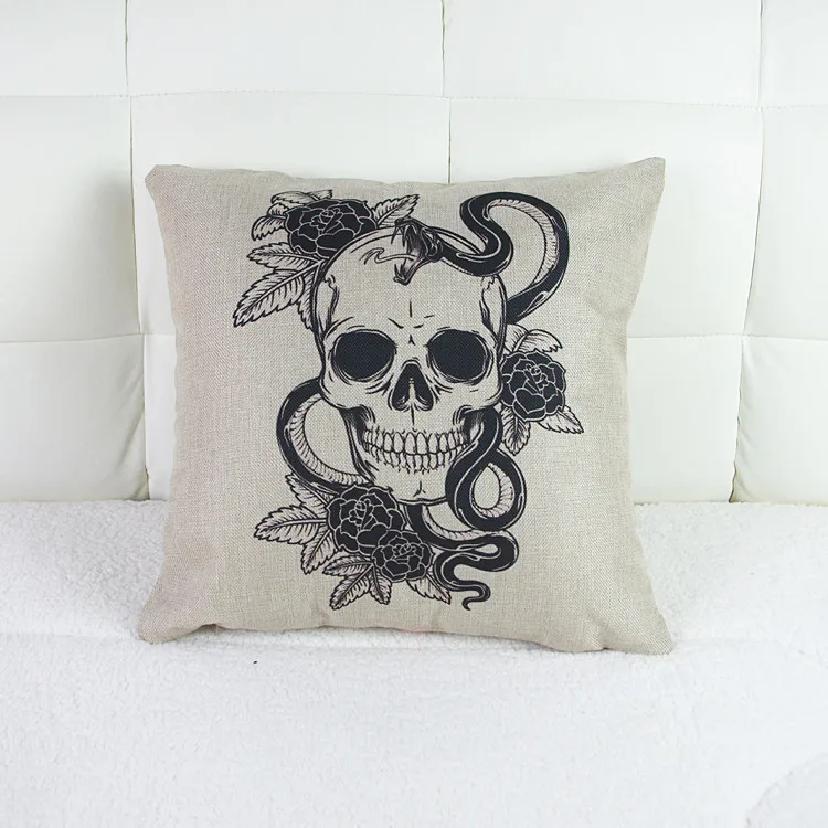 1pcs 43*43cm Simple black and white snake skull cotton cushion sofa cushions office lumbar pillow car home essential
1pcs 43*43cm Simple black and white snake skull cotton cushion sofa cushions office lumbar pillow car home essential