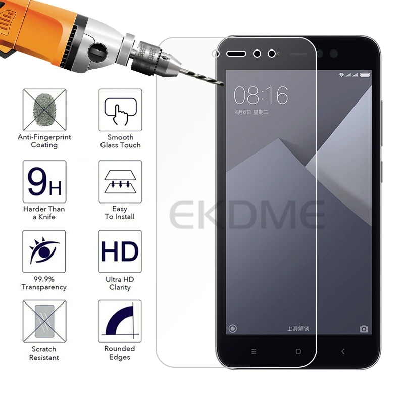 Закаленное стекло 9H HD для Xiaomi Mi 8 A2 Lite Mix3 Max3 Mi8 SE Защитное экрана Redmi Note 5 Global 5A Prime 16