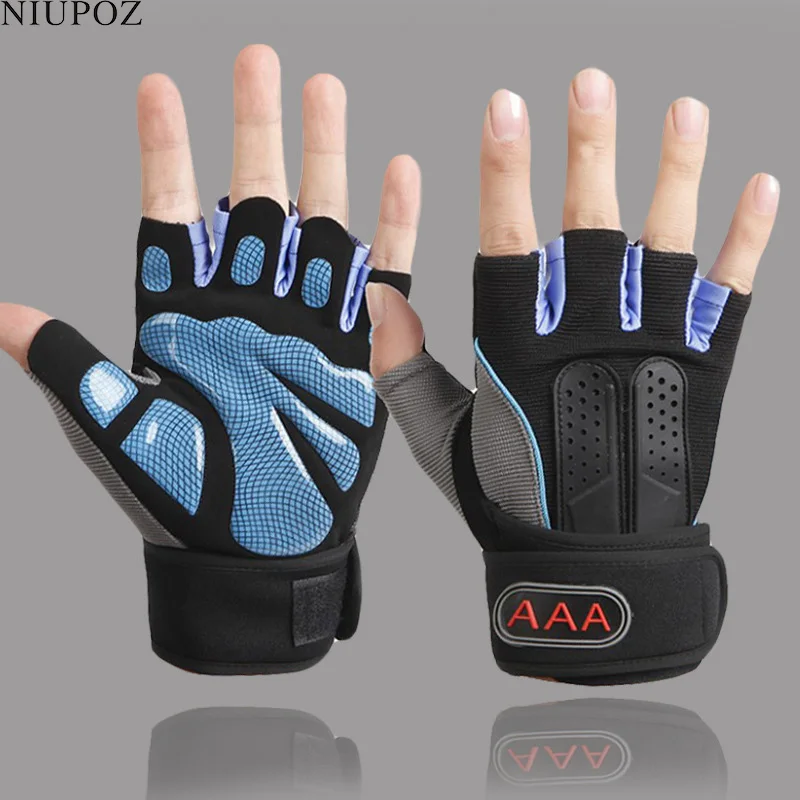 Полупальчиковые защитные спортивные перчатки Guantes Luvas Power Fitness Weight Lifting gym