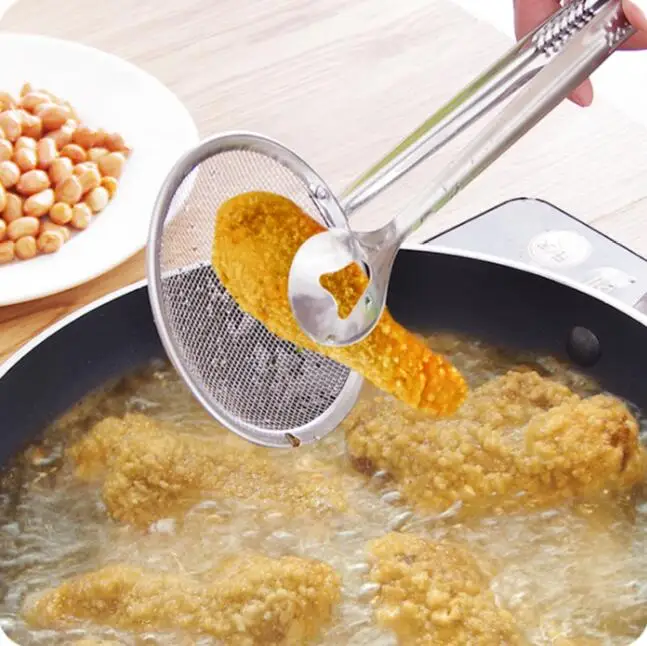 Stainless Steel Strainer Kitchen Filter Mesh Spoon Fried Food Oil Strainer Clip 2 Pieces/Lot Filter Mesh Colander
Stainless Steel Strainer Kitchen Filter Mesh Spoon Fried Food Oil Strainer Clip 2 Pieces/Lot Filter Mesh Colander