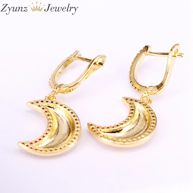 5 Pairs ZYZ340-3959 Rainbow cz pave crescent earrings for gold engagement jewelry moon fashion earrings
5 Pairs ZYZ340-3959 Rainbow cz pave crescent earrings for gold engagement jewelry moon fashion earrings