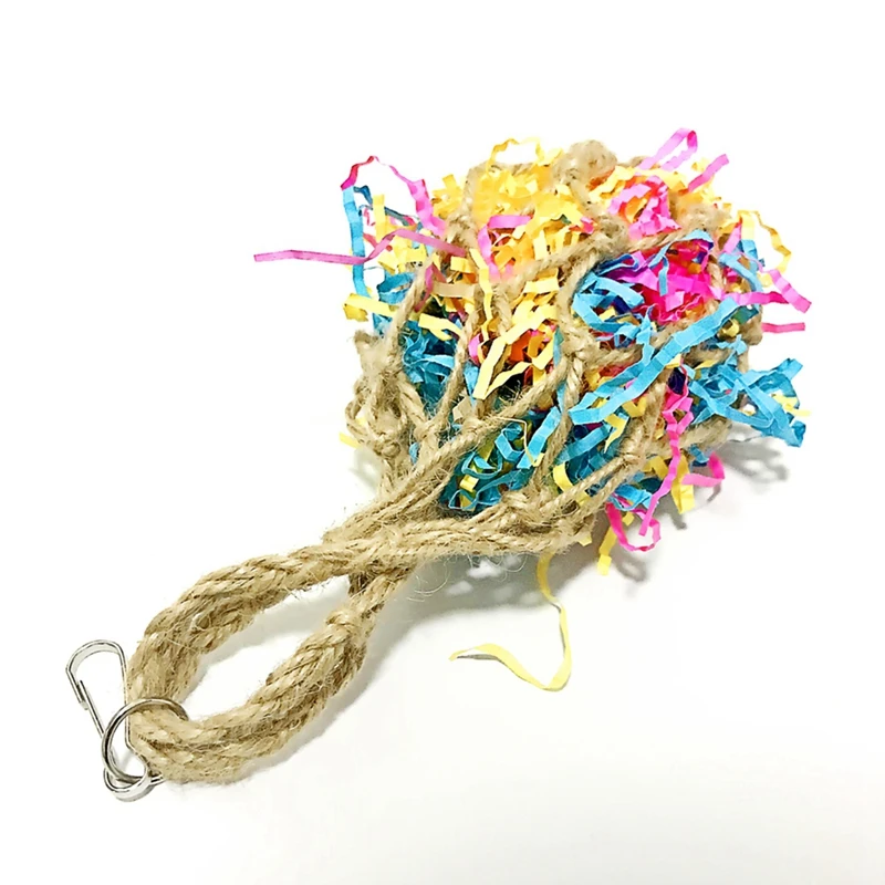 Parrot Bite-resistant Hanging Toy Pet Rope Mesh Bag Including Colorful Wire-drawn Bird Toy
Parrot Bite-resistant Hanging Toy Pet Rope Mesh Bag Including Colorful Wire-drawn Bird Toy