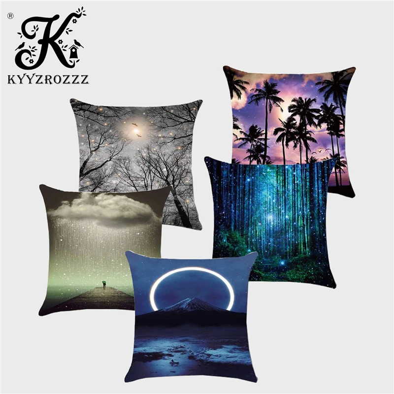 Hot-selling Natural Landscape Polyester Printed Cushion Cover Forest Star Pattern Decoration Sofa Home Pillow Cover 45x45cm
Hot-selling Natural Landscape Polyester Printed Cushion Cover Forest Star Pattern Decoration Sofa Home Pillow Cover 45x45cm