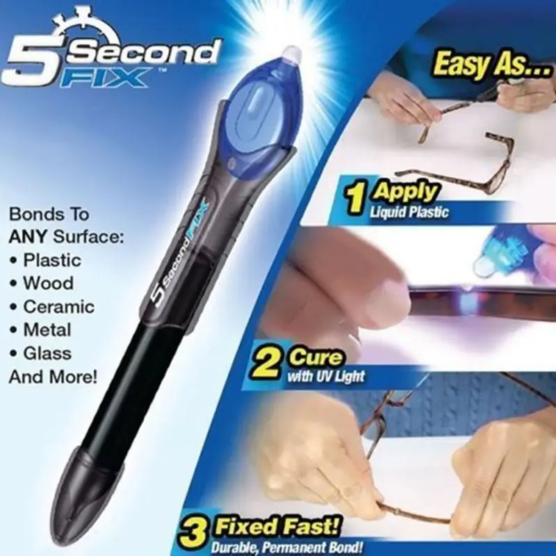Quick-drying Laser Welding 5 Glue Home Repair Liquid Tool UV Light Second Fix Plastic With Powered
Quick-drying Laser Welding 5 Glue Home Repair Liquid Tool UV Light Second Fix Plastic With Powered