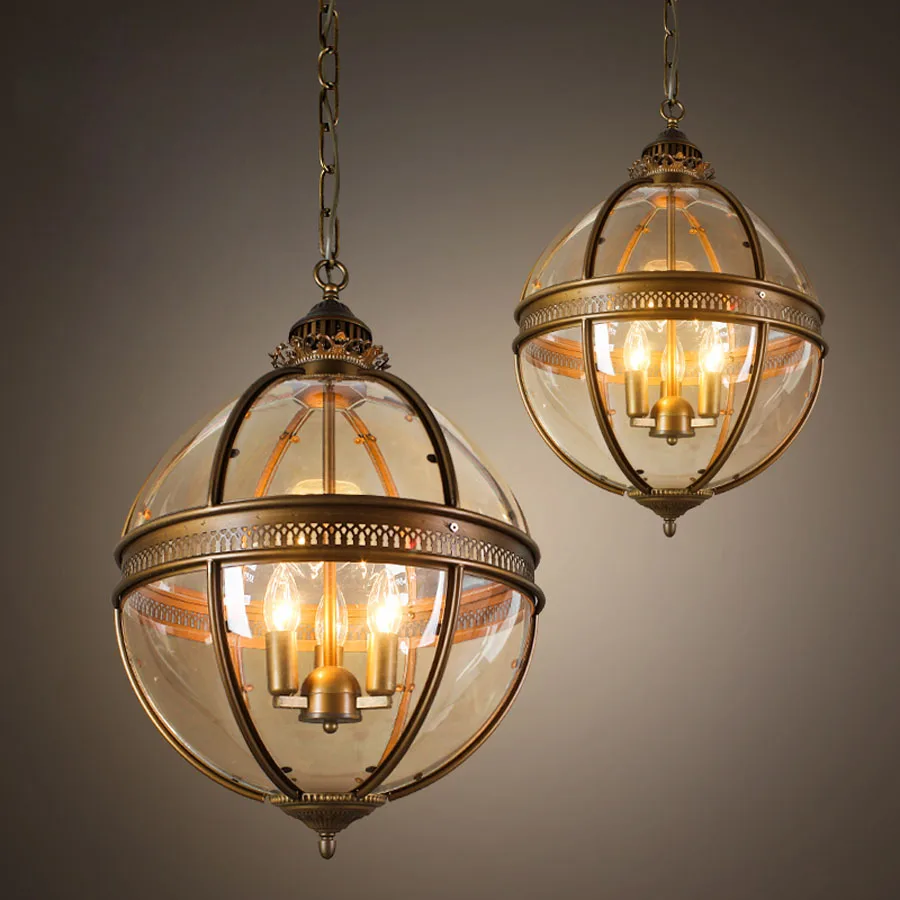 Vintage Loft Globe Pendant Light Wrought Iron Glass Lampshade Hanging Light Lamp Bar Fixture Luste Lamparas De Techo Colgante
Vintage Loft Globe Pendant Light Wrought Iron Glass Lampshade Hanging Light Lamp Bar Fixture Luste Lamparas De Techo Colgante
