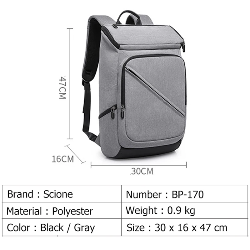 Scione New Arrive Men Fashion Backpack USB Charging Multi-function Casual Laptop Bags Simple Travel Bag For Boys Student Backpac
Scione New Arrive Men Fashion Backpack USB Charging Multi-function Casual Laptop Bags Simple Travel Bag For Boys Student Backpac