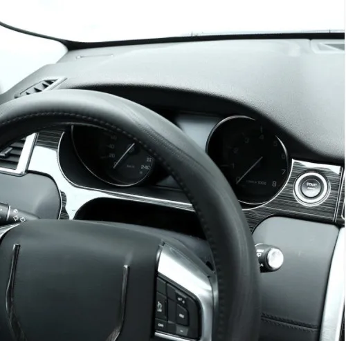 Stainless Steel Black Brushed Car Interior Instrument Dashboard Decoration Frame For Land Rover Discovery Sport 2015-18 Car Part
Stainless Steel Black Brushed Car Interior Instrument Dashboard Decoration Frame For Land Rover Discovery Sport 2015-18 Car Part