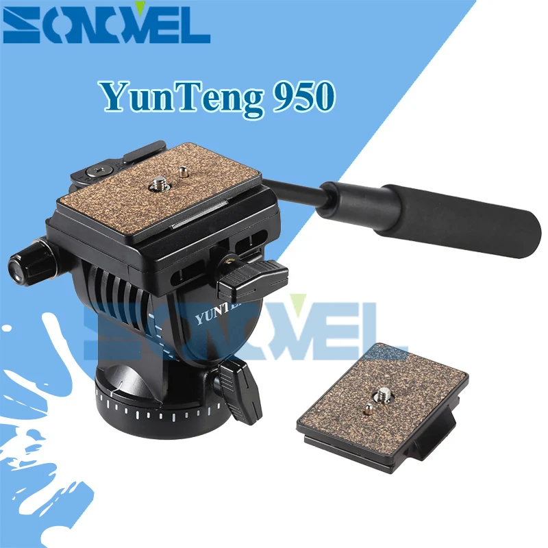 YUNTENG YT-950 950 360 Degrees Hydraulic Pressure Fluid Drag Tripod Head For DSLR DV Video Camera Shooting Filming Slider Rail
YUNTENG YT-950 950 360 Degrees Hydraulic Pressure Fluid Drag Tripod Head For DSLR DV Video Camera Shooting Filming Slider Rail