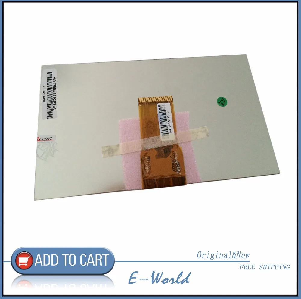 Оригинальный 7-дюймовый 50-контактный ЖК-экран WY070ML521CP21A для планшетного ПК, Бесплатная доставка
Оригинальный 7-дюймовый 50-контактный ЖК-экран WY070ML521CP21A для планшетного ПК, Бесплатная доставка