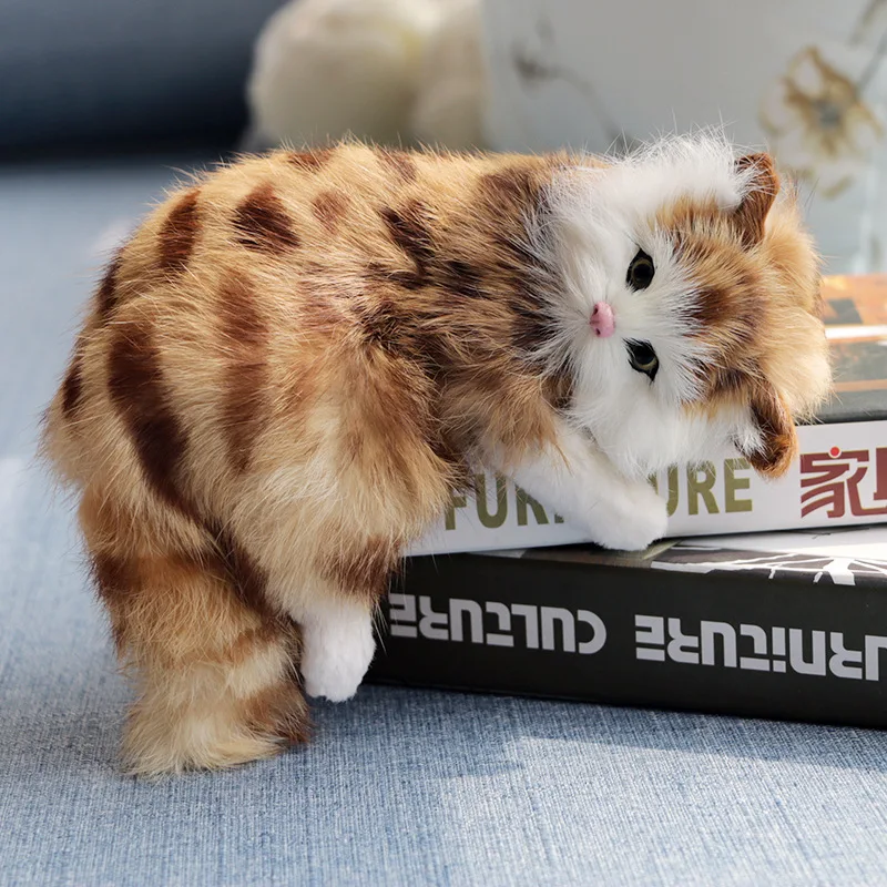 Игрушки для детей реалистичные игрушки кошек и животных украшения дома плюшевые