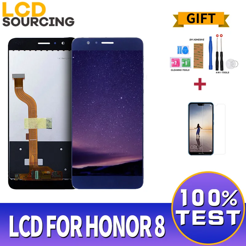 ЖК дисплей 5 2 дюйма для Huawei Honor 8 с сенсорным экраном и дигитайзером в сборе
