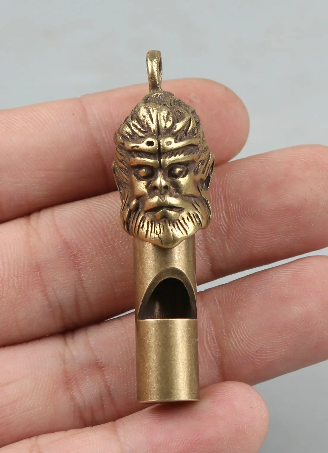 51MM/2.1"Collect Curio Rare China Fengshui Small Bronze Exquisite Journey To The West Sun WuKong Whistling Pendant Statue 26g
51MM/2.1"Collect Curio Rare China Fengshui Small Bronze Exquisite Journey To The West Sun WuKong Whistling Pendant Statue 26g