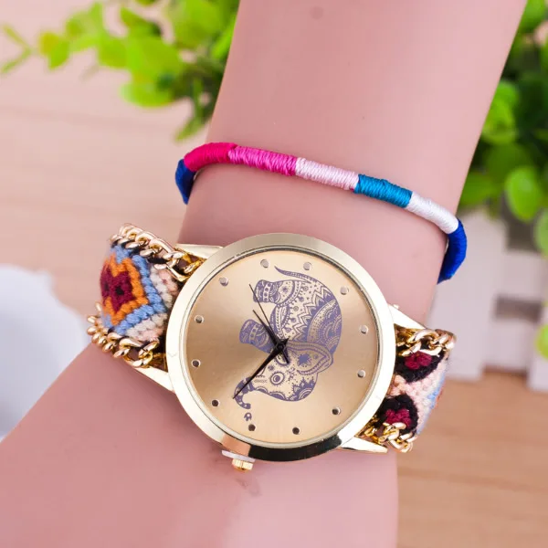 2017 New Brand Handmade Braided Friendship Bracelet WristWatch GENEVA Watches Fashion Women Dress Quarzt Watch relogio feminino
2017 New Brand Handmade Braided Friendship Bracelet WristWatch GENEVA Watches Fashion Women Dress Quarzt Watch relogio feminino