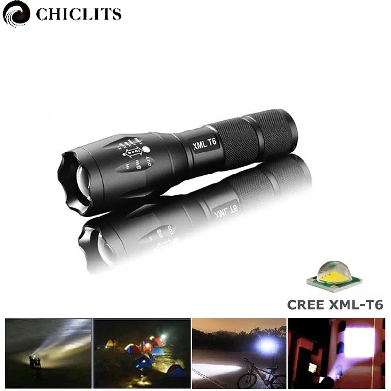 Светодиодный фонарик XM-L T6 3800LM водонепроницаемый масштабируемый CREE светодиодный