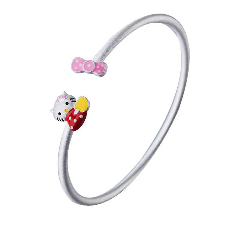 Fashion Silver Color Pink Enamel Cute Cat Open Bangle For Children Girl Women Female Adjustable Bracelet Bijoux Jewelry BZ110
Fashion Silver Color Pink Enamel Cute Cat Open Bangle For Children Girl Women Female Adjustable Bracelet Bijoux Jewelry BZ110