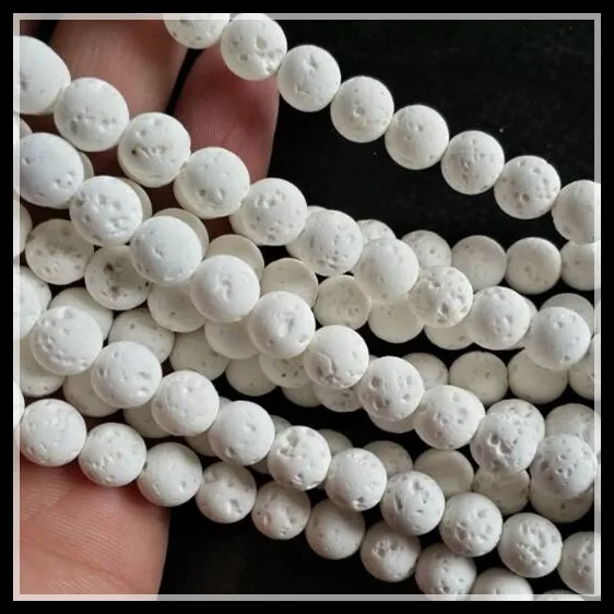 48pcs natural white lava stone lava beads volcano beads size 8mm top fashion jewelry beads round ball
48pcs natural white lava stone lava beads volcano beads size 8mm top fashion jewelry beads round ball