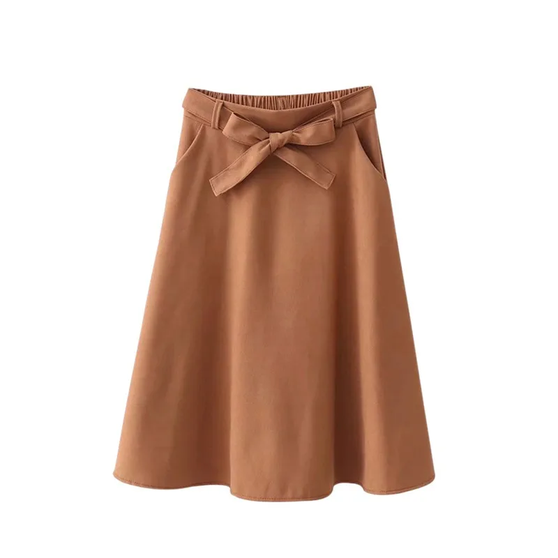 Fashion harajuku Skirts Women Vintage High Waist Solid Pocket Bow Belt Midi Skirt Europe Army Green Girls Skirt Faldas F2
Fashion harajuku Skirts Women Vintage High Waist Solid Pocket Bow Belt Midi Skirt Europe Army Green Girls Skirt Faldas F2