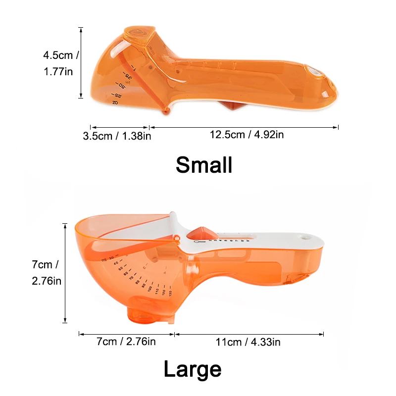MOSEKO Plastic Adjustable Measuring Spoon With Scale 5ml-120ml Kitchen Measuring Cup Measure Tool Cooking Baking Accessoires
MOSEKO Plastic Adjustable Measuring Spoon With Scale 5ml-120ml Kitchen Measuring Cup Measure Tool Cooking Baking Accessoires