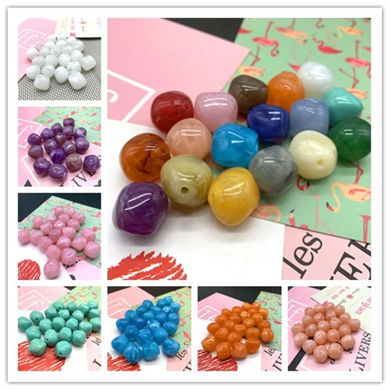 New 10 Pcs Irregular Round Acrylic Beads Spacer Loose Beads For Jewelry Making DIY Bracelet #ZJ
New 10 Pcs Irregular Round Acrylic Beads Spacer Loose Beads For Jewelry Making DIY Bracelet #ZJ