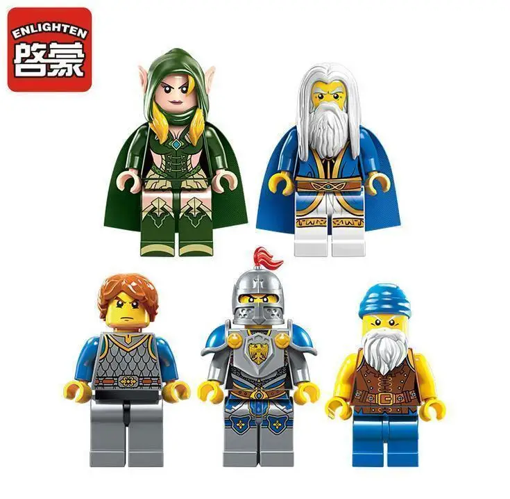 Просветите 2316 Building Block войны of Glory замок рыцарей Щепка Hawk шар корабль 5 фигурок 669