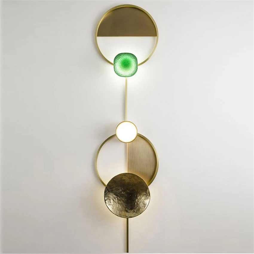 Nordic Post Modern Luxury Wall Lamps Living Room Bedroom Design Decor All Copper Sconce Wall Light Glass Crystal Aisle Fixtures
Nordic Post Modern Luxury Wall Lamps Living Room Bedroom Design Decor All Copper Sconce Wall Light Glass Crystal Aisle Fixtures