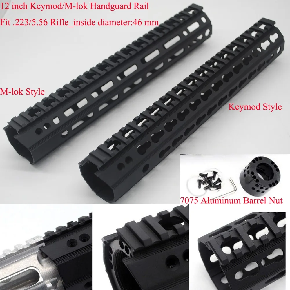 TriRock Новый дизайн 12 дюймов черный Keymod / M-LOK направляющая Handguard Free Float Mount System Fit .223/5.56 _ внутренний диаметр 46 мм
TriRock Новый дизайн 12 дюймов черный Keymod / M-LOK направляющая Handguard Free Float Mount System Fit .223/5.56 _ внутренний диаметр 46 мм
